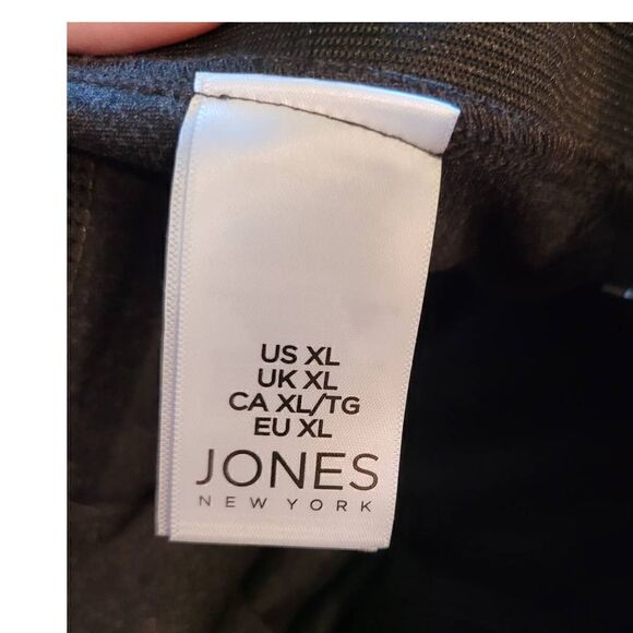 NWT - Jones New York Gray Elastic Waist Knit Pants Size XL - Picture 7 of 7